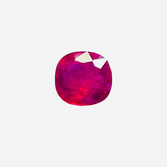 1.06 Cts AIGS Certified Natural Ruby Unheated Burma Pigeon Blood Color Gemstone