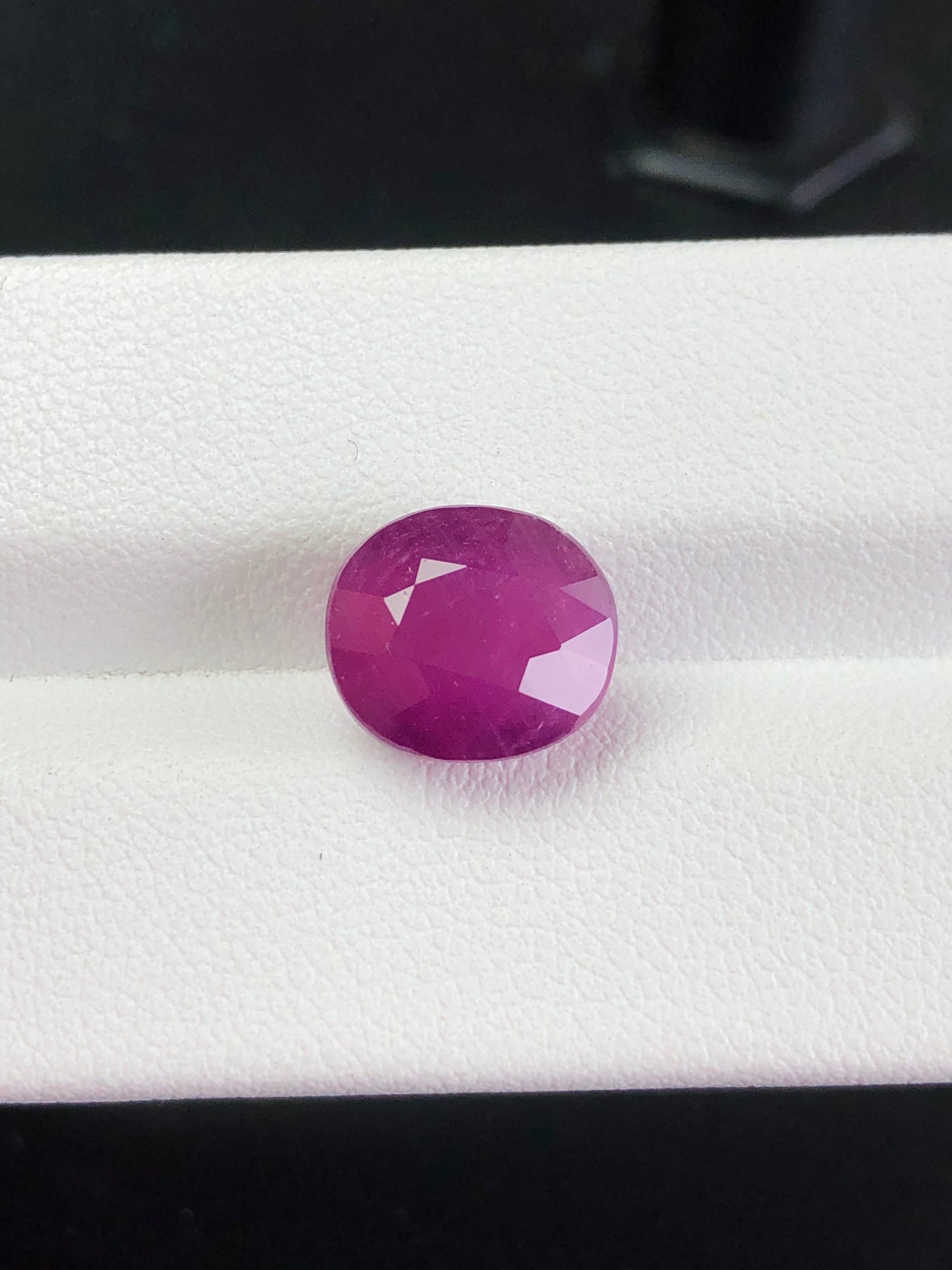 7.22ct GRS Certified Natural Ruby Unheated Purplish Red Eye clean Color Gemstone