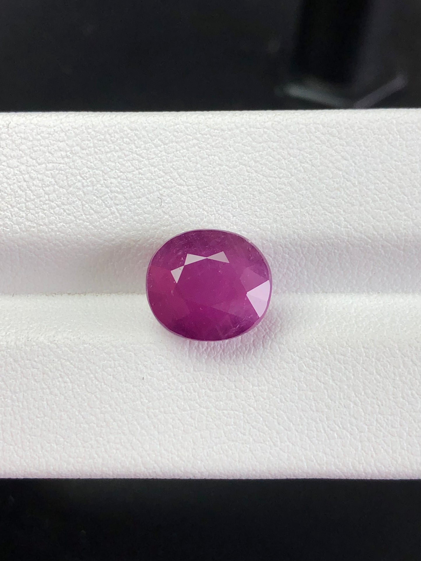 7.22ct GRS Certified Natural Ruby Unheated Purplish Red Eye clean Color Gemstone