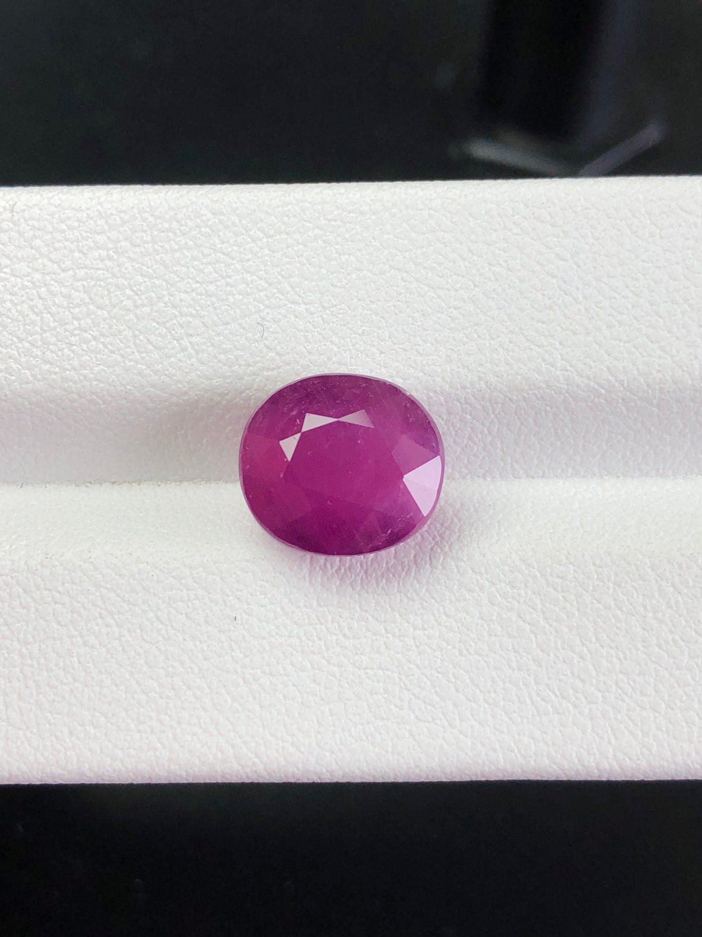 7.22ct GRS Certified Natural Ruby Unheated Purplish Red Eye clean Color Gemstone