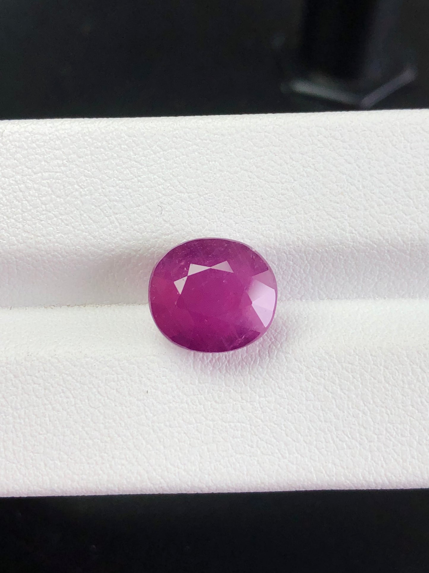 7.22ct GRS Certified Natural Ruby Unheated Purplish Red Eye clean Color Gemstone